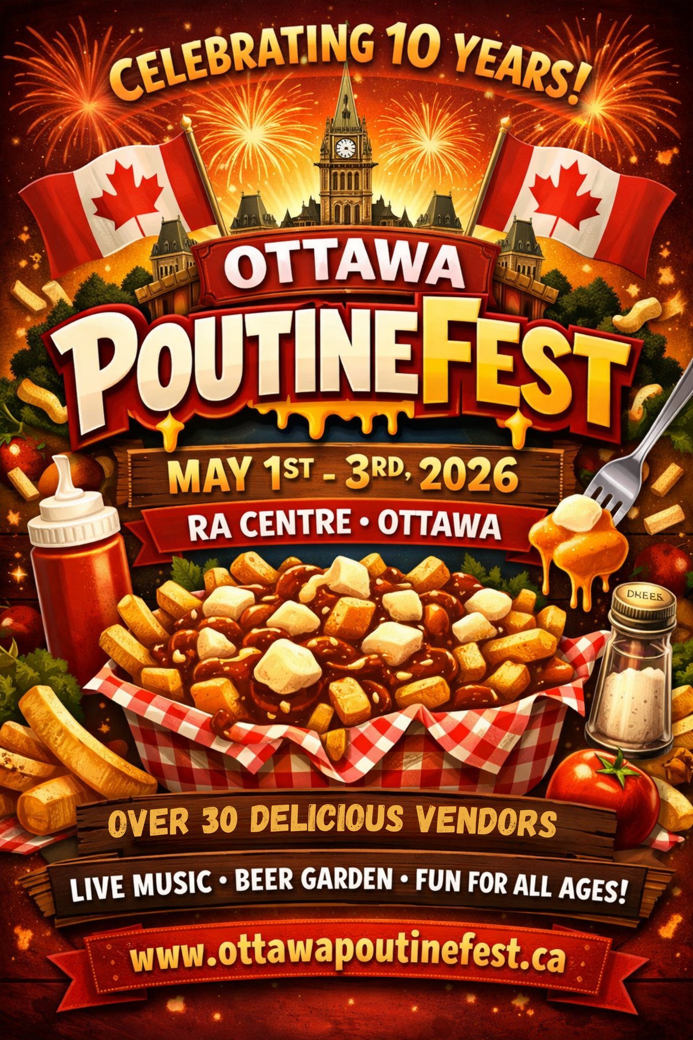 Ottawa PoutineFest 10th Anniversary at RA Centre Ottawa