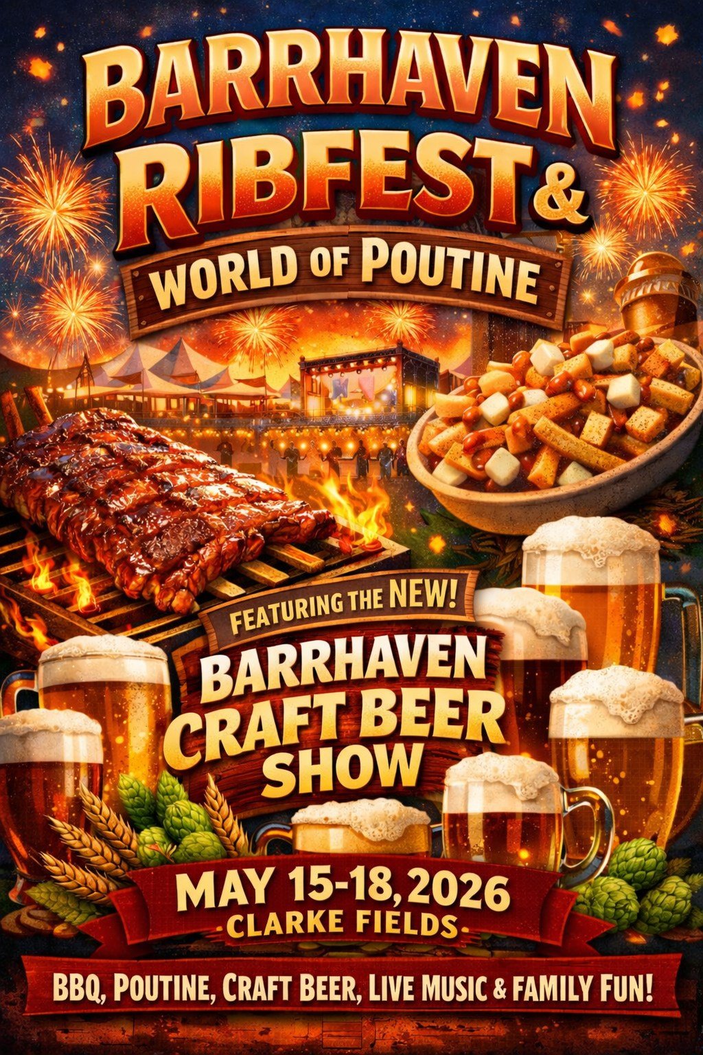 03 barrhaven ribfest poutine craft beer buttertart festival may15 18